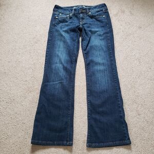 Vintage Y2k American Eagle Favorite Boyfriend Stretch Bootcut Jeans Dark Wash 2